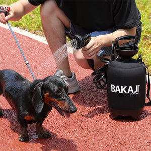 Doccia Multifunzione da Esterno 5L Portatile Tracolla Innaffiatoio Irrigatore