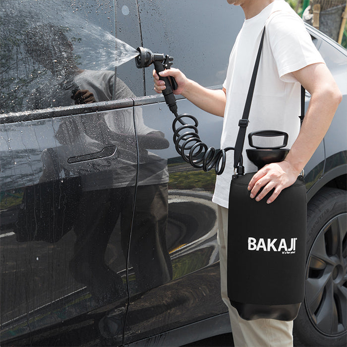 Doccia Multifunzione da Esterno 12L Portatile Tracolla Innaffiatoio Irrigatore