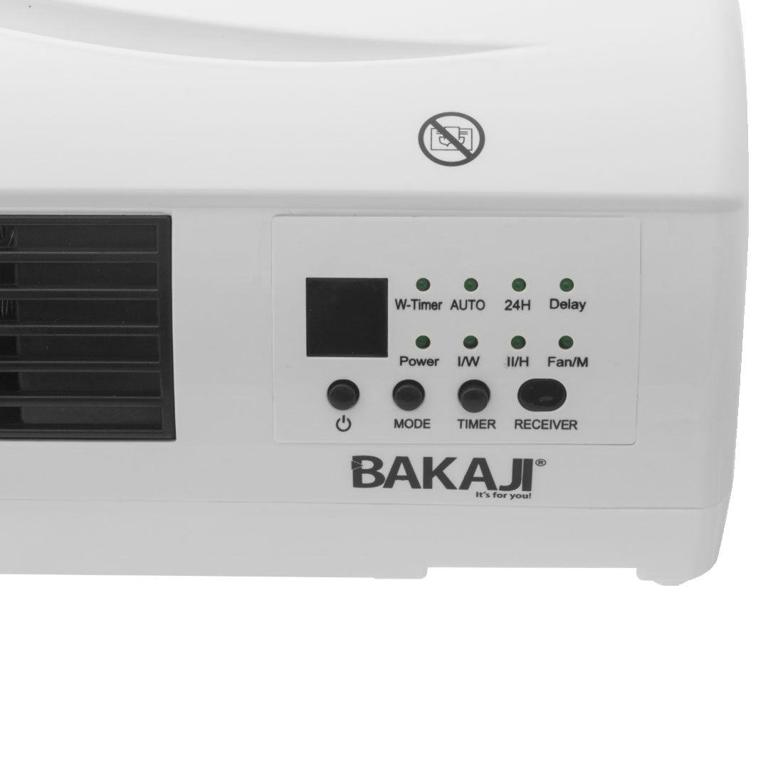 Termoconvettore Elettrico da Parete 3 Modalità Timer 24h 50x19x11cm Telecomando