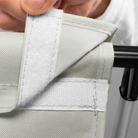 Cesto PortaBiancheria Triplo Metallo e Tessuto Pieghevole Salvaspazio 64x38H62cm