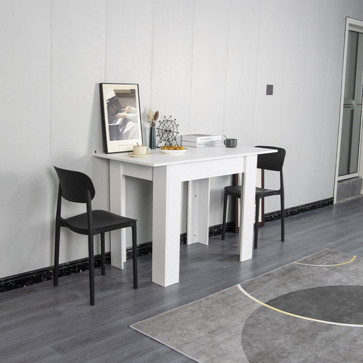 Tavolo in Legno Cucina 60x90 cm H 78 cm Allungabile fino a 60x120 cm Bianco