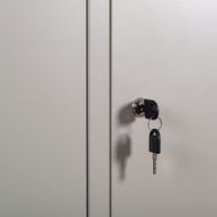 Armadio in Metallo Verniciato 2 Ante Spogliatoio con Ripiano Superiore 66X36X180cm