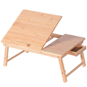 Tavolino Pieghevole Vassoio da Letto e Divano Porta PC con regolazione 65x40cm