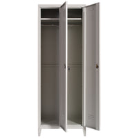 Armadio in Metallo Verniciato 2 Ante Spogliatoio con Ripiano Superiore 66X36X180cm