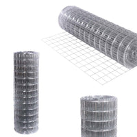 Recinzione Rete Metallica Elettrosaldata H 1 x 15MT Maglia 12x12mm Antiruggine