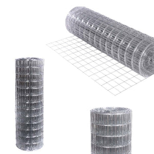 Recinzione Rete Metallica Elettrosaldata H 1 x 15MT Maglia 12x12mm Antiruggine