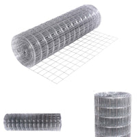 Recinzione Rete Metallica Elettrosaldata H 1 x 15MT Maglia 12x12mm Antiruggine