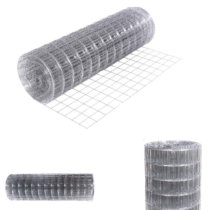 Recinzione Rete Metallica Elettrosaldata H 1 x 15MT Maglia 12x12mm Antiruggine