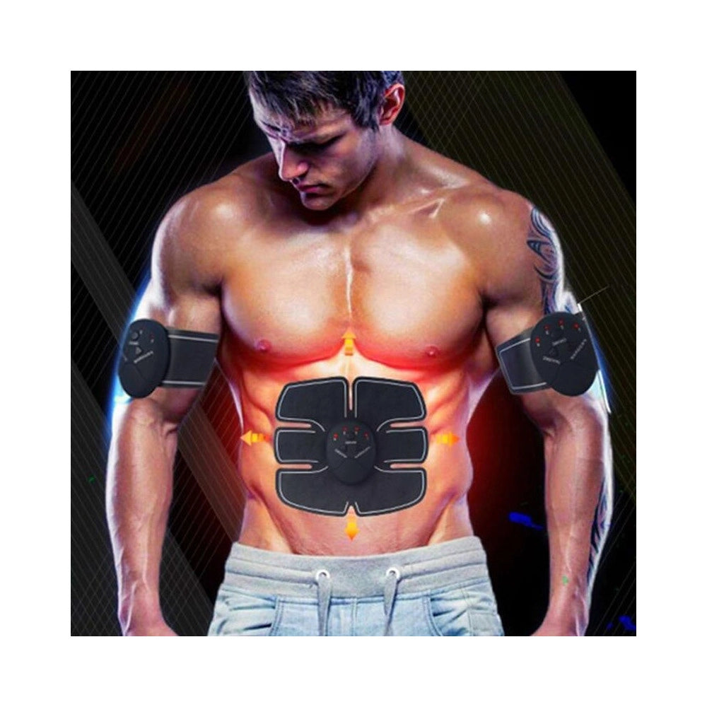 Trade Shop - Elettrostimolatore Ems Trainer Stimola Addominali Braccia Gambe Glutei Palestra -