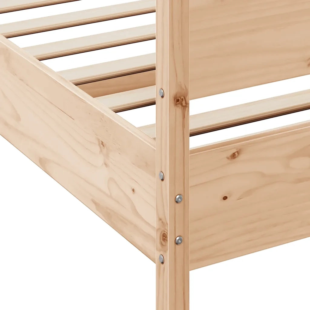 Giroletto senza Materasso 200x200 cm in Legno Massello di Pino 3216369