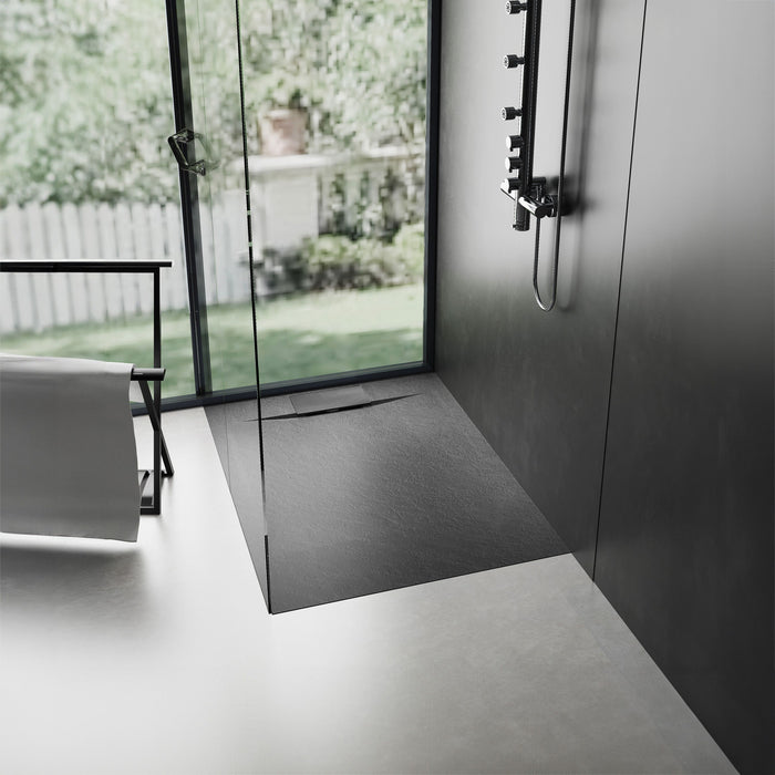 Piatto Doccia Bazalt Black 90x90