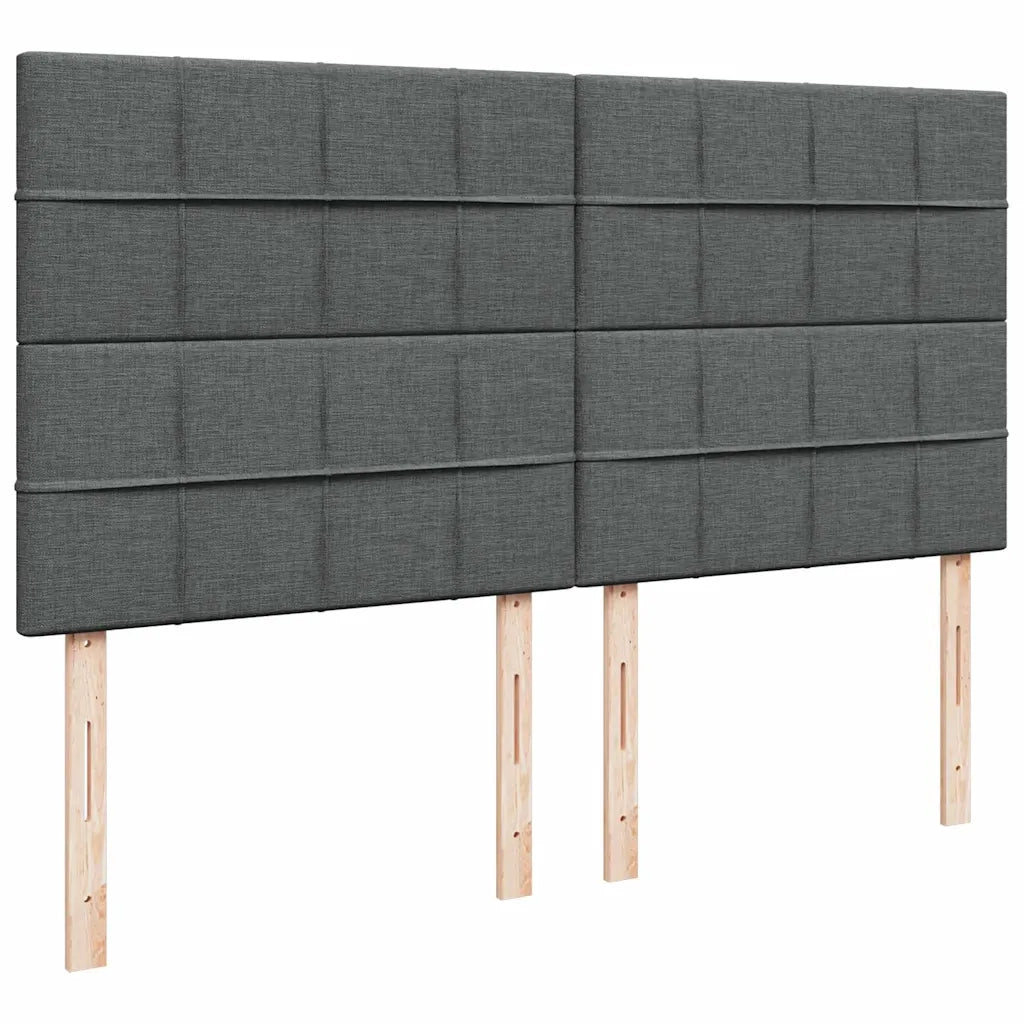 Struttura Letto Pouf con Materassi 200x200 cm in Tessuto 3314032