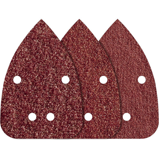 Fogli Abrasivi per Levigatrice a Delta Legno e Metallo 4 Fori Wolfcraft 10 PZ