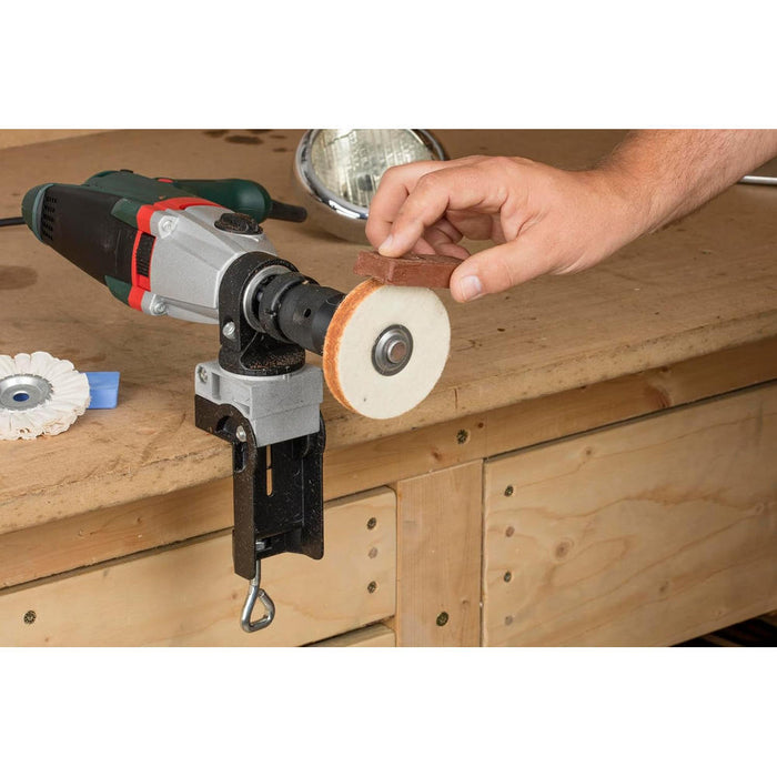 Set Lucidatura Metalli per Trapano Wolfcraft 2 Dischi 2 Paste 1 Perno