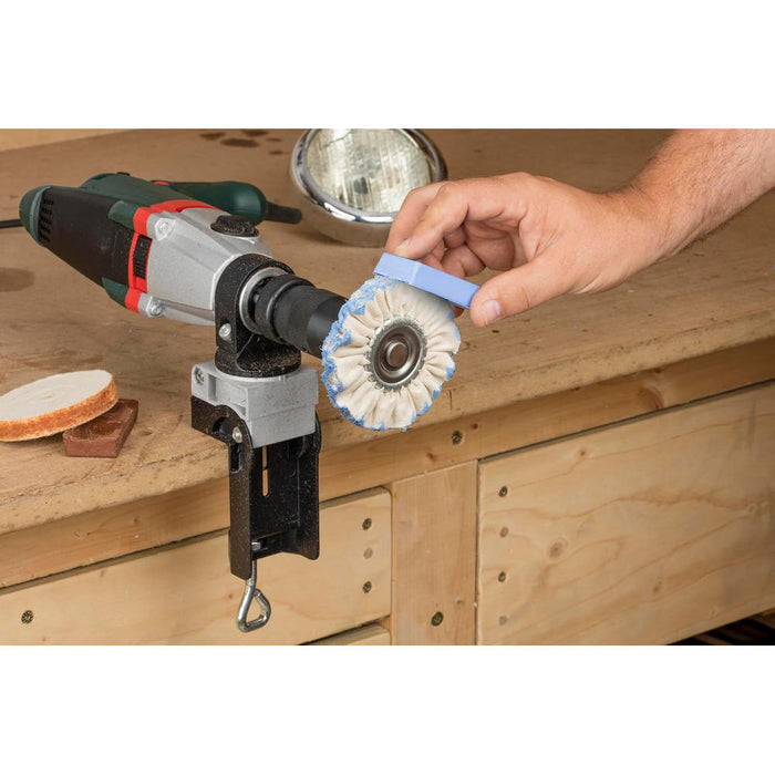 Set Lucidatura Metalli per Trapano Wolfcraft 2 Dischi 2 Paste 1 Perno