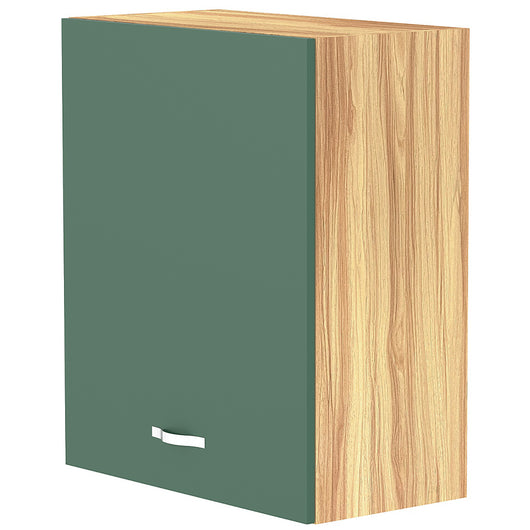 Pensile da Cucina Armadio Sospeso da Parete Anta Singola in Legno Colore Verde