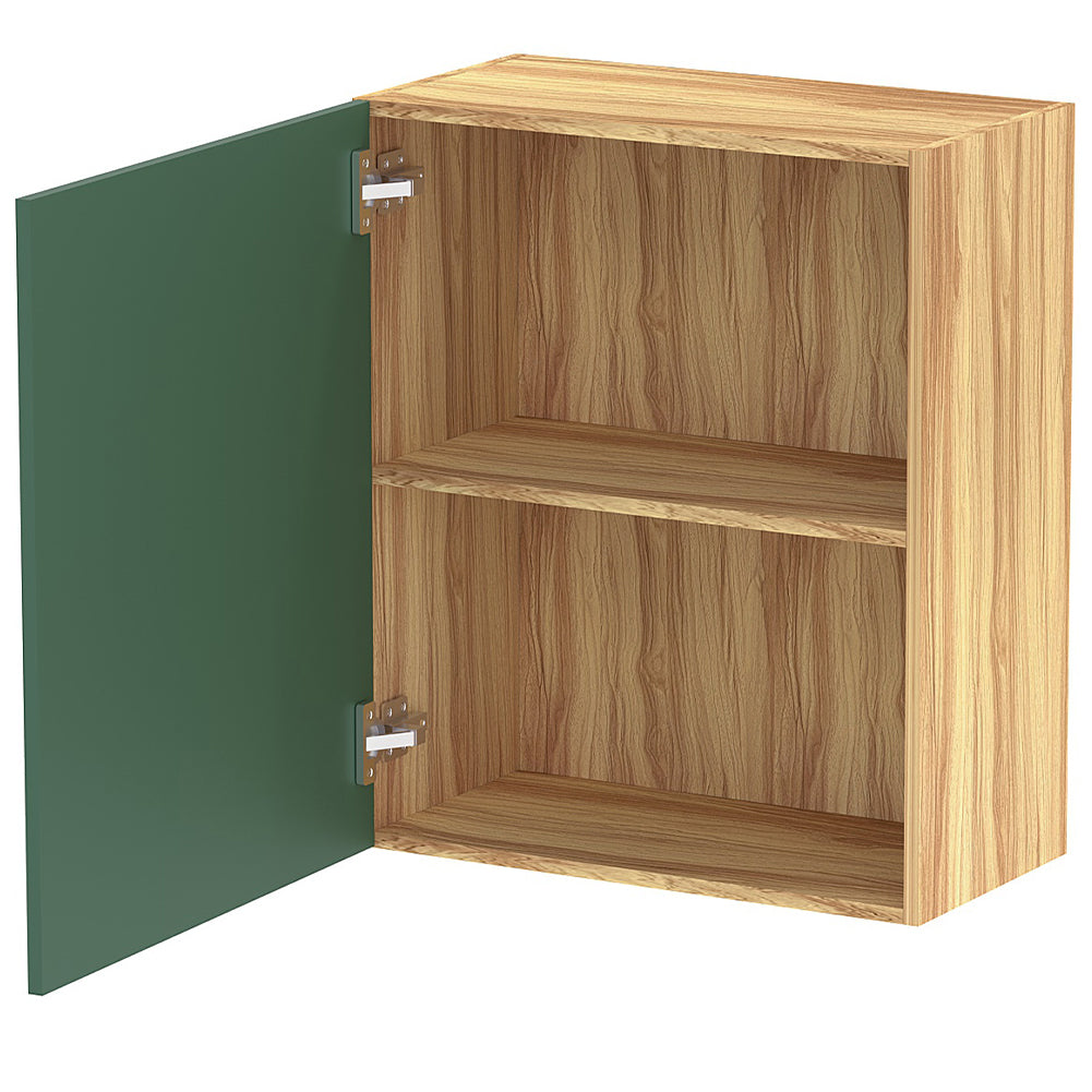 Pensile da Cucina Armadio Sospeso da Parete Anta Singola in Legno Colore Verde