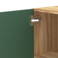 Pensile da Cucina Armadio Sospeso da Parete Anta Singola in Legno Colore Verde