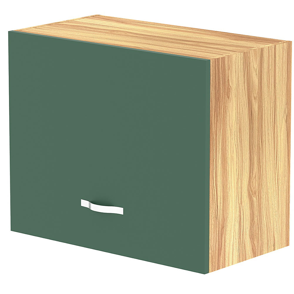 Pensile da Cucina Ribaltabile Muro Armadio Sospeso in Legno Parete Colore Verde