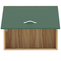 Pensile da Cucina Ribaltabile Muro Armadio Sospeso in Legno Parete Colore Verde