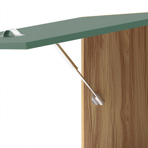 Pensile da Cucina Ribaltabile Muro Armadio Sospeso in Legno Parete Colore Verde