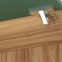 Pensile da Cucina Ribaltabile Muro Armadio Sospeso in Legno Parete Colore Verde