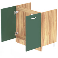 Mobile Sottolavello Cucina Componibile Mobiletto Legno Colore Verde con 2 Ante