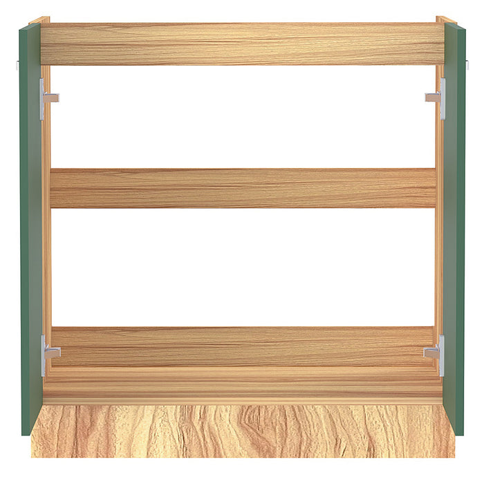 Mobile Sottolavello Cucina Componibile Mobiletto Legno Colore Verde con 2 Ante