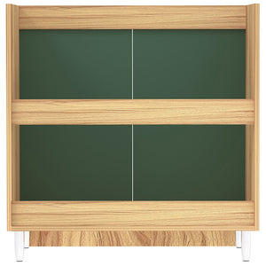 Mobile Sottolavello Cucina Componibile Mobiletto Legno Colore Verde con 2 Ante