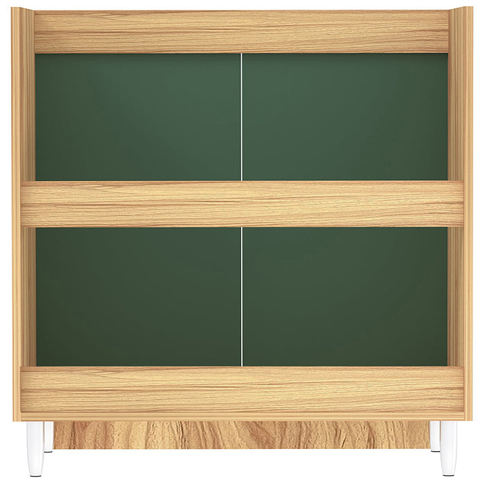 Mobile Sottolavello Cucina Componibile Mobiletto Legno Colore Verde con 2 Ante