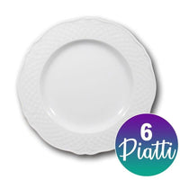 6 PIATTI FRUTTA IN CERAMICA MALAGA BIANCHI 21CM