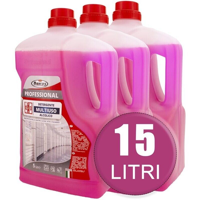 15LT MAURY'S PROFESSIONAL DETERGENTE PAVIMENTI ASCIUTTO RAPIDO IN CONF. DA 3X5LT