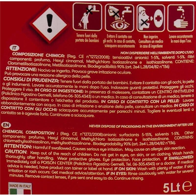 15LT MAURY'S PROFESSIONAL DETERGENTE PAVIMENTI ASCIUTTO RAPIDO IN CONF. DA 3X5LT