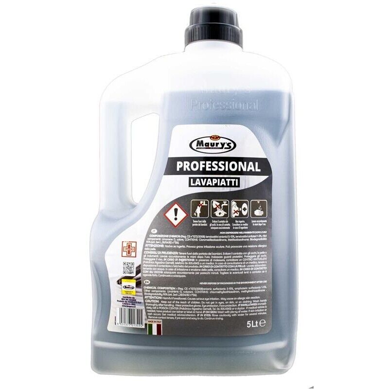 15LT MAURY'S PROFESSIONAL SAPONE PIATTI CENERE VEGETALE IN CONF. DA 3X5 LT