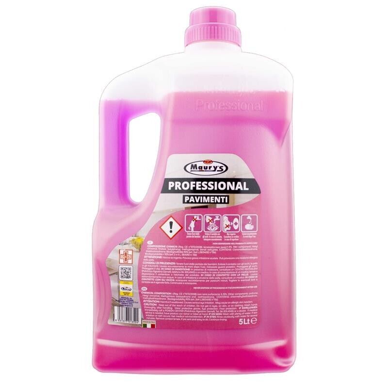15LT MAURY'S PROFESSIONAL DETERGENTE PAVIMENTI FIORI DI LOTO IN CONF. DA 3X5 LT