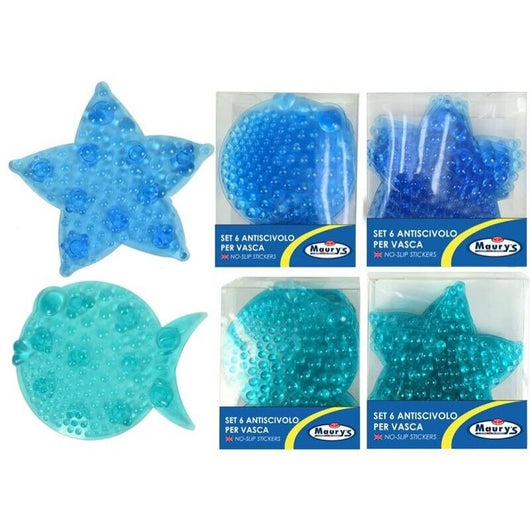 MAURY'S STICKERS ANTISCIVOLO PER VASCA O DOCCIA 6PZ COLORI ASSORTITI