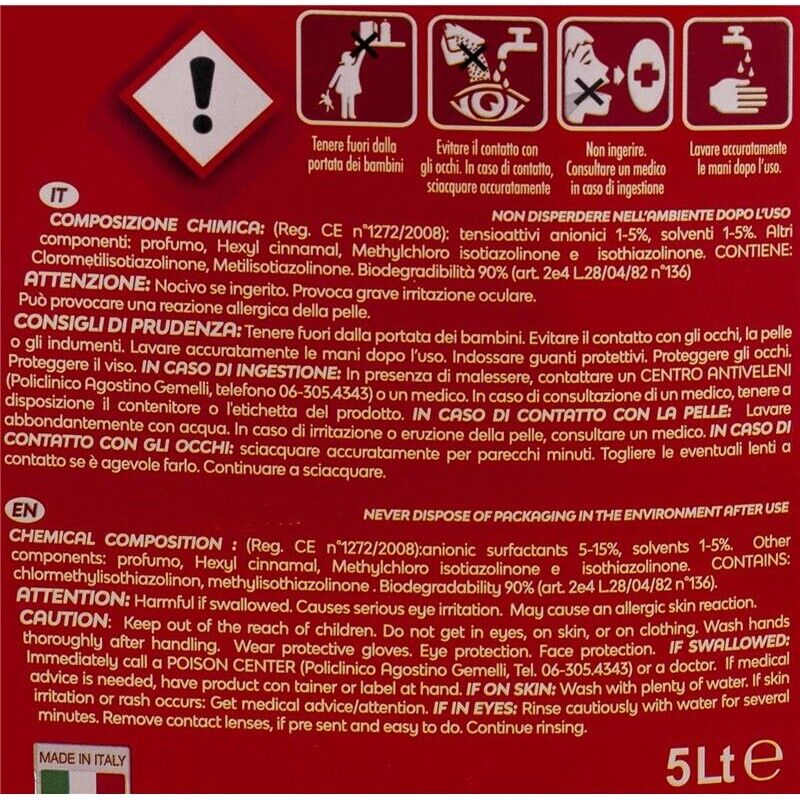 MAURY'S PROFESSIONAL 5LT DETERGENTE PAVIMENTI ASCIUTTO RAPIDO