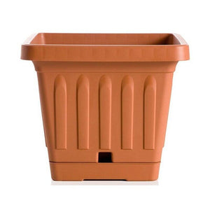 VASO GIARDINO TERRA QUADRATO 40X40CM CON SELF WATERER