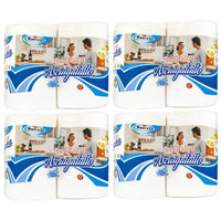 4 MAURY'S CARTA ASCIUGATUTTO CUCINA 2 ROTOLI DOUBLE ROLL 1100GR