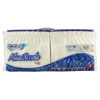 SET 10 MAURY'S TOVAGLIOLI BIANCHI 33X33CM MONOVELO 2300 PZ MAXI SCORTA