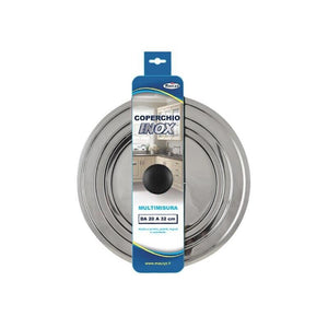 MAURY'S COPERCHIO ACCIAIO INOX MULTIMISURA DA 20 CM A 32 CM