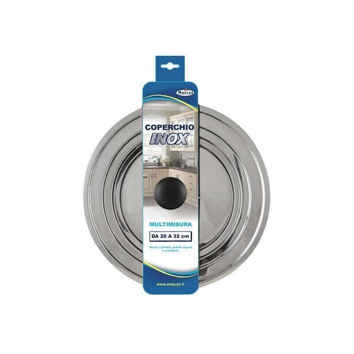 MAURY'S COPERCHIO ACCIAIO INOX MULTIMISURA DA 20 CM A 32 CM