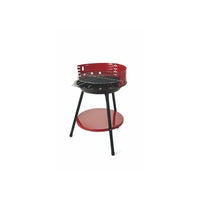 BARBECUE TONDO ROSSO PORTATILE 36 X H 55 SENZA RUOTE IN METALLO