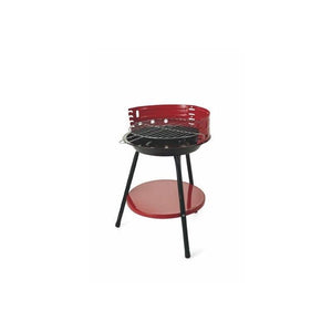 BARBECUE TONDO ROSSO PORTATILE 36 X H 55 SENZA RUOTE IN METALLO