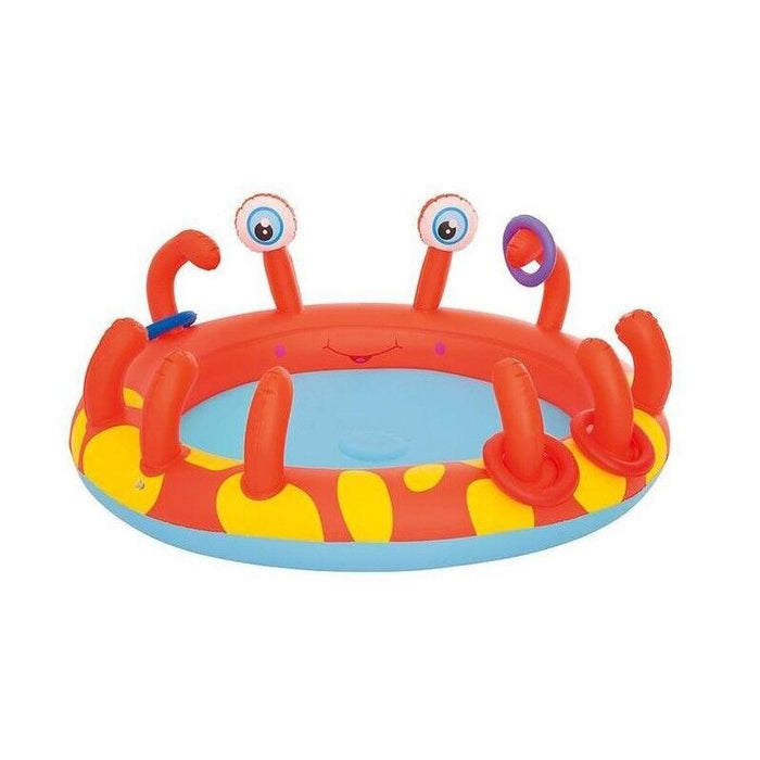 BESTWAY PISCINA GONFIABILE GRANCHIO BIMBI CON GIOCHI D'ACQUA 165 X 150 X 63 CM