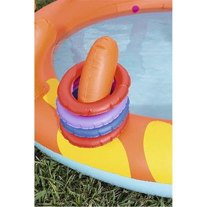 BESTWAY PISCINA GONFIABILE GRANCHIO BIMBI CON GIOCHI D'ACQUA 165 X 150 X 63 CM