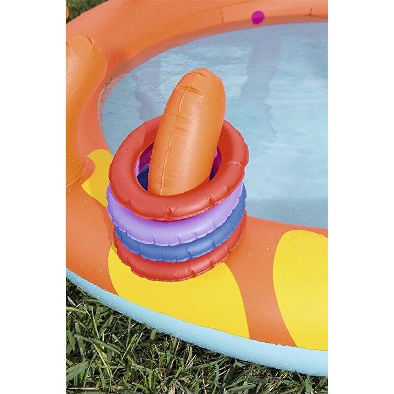 BESTWAY PISCINA GONFIABILE GRANCHIO BIMBI CON GIOCHI D'ACQUA 165 X 150 X 63 CM