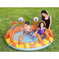 BESTWAY PISCINA GONFIABILE GRANCHIO BIMBI CON GIOCHI D'ACQUA 165 X 150 X 63 CM