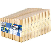 KIT 200 PZ MAURY'S MOLLETTE BUCATO IN LEGNO