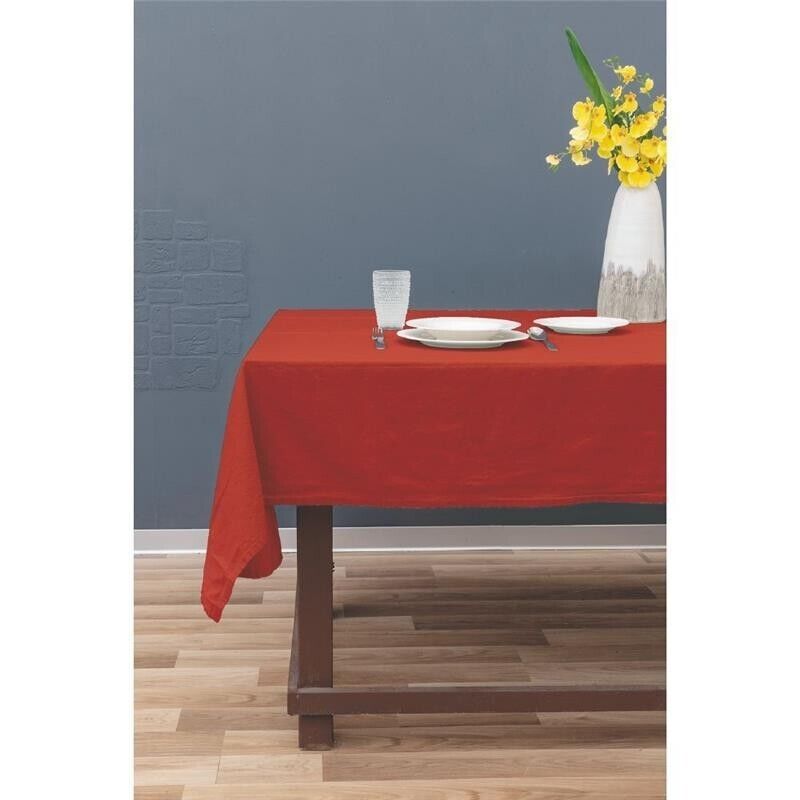 TOVAGLIA LINO E COTONE 140X240 CM ROSSA